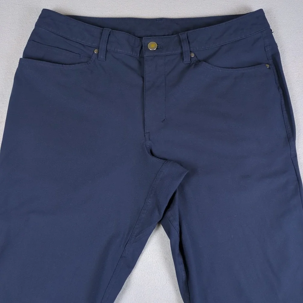 Lululemon ABC Slim Warpstreme Pants Mens 32x29 True Navy Blue Tapered LM5704S
